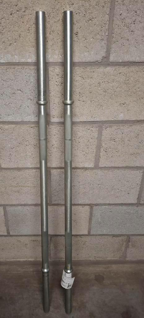 2 halterstangen 120cm en 6kg in prima staat, Sport en Fitness, Fitnessmaterialen, Halterstangen, Ophalen