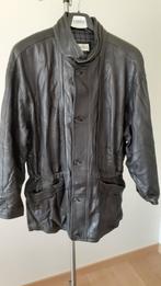 CHRIST  Zwarte lederen heren winterjas, Kleding | Heren, Jassen | Winter, Ophalen of Verzenden, Gedragen, Maat 52/54 (L), Zwart