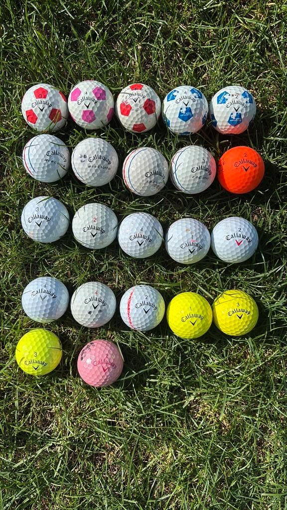 22 callaway golfballen, Sport en Fitness, Golf, Zo goed als nieuw, Callaway, Ophalen of Verzenden