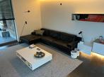Lederen zetel met love seat, super zacht, Huis en Inrichting, Ophalen, Gebruikt, Hoekbank, 300 cm of meer