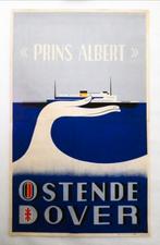 Affiche Ostend Dover 1937, Enlèvement ou Envoi, Utilisé, Autres sujets/thèmes