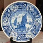 Assiette murale boch delft decor bateau, Ophalen of Verzenden