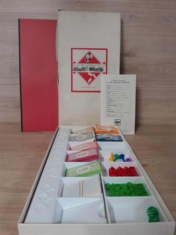 Monopoly witte lange doos - Clipper - s5052, Hobby & Loisirs créatifs, Jeux de société | Jeux de plateau, Comme neuf, Envoi