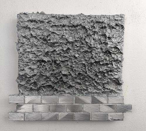 Behind the Wall, Antiek en Kunst, Kunst | Schilderijen | Abstract, Ophalen of Verzenden