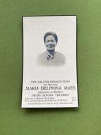 Maes x Truyman 1890 Melsele 1949, Verzamelen, Ophalen of Verzenden, Bidprentje