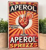 Metalen reclamebord Aperol Spritz, Verzamelen, Ophalen of Verzenden, Nieuw, Reclamebord