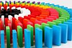 Domino en bois coloré LIVRAISON RAPIDE ET GRATUITE