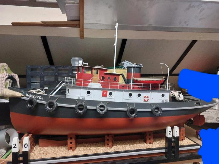 sleepboot Hamburg II, Hobby en Vrije tijd, Modelbouw | Boten en Schepen, Gebruikt, Ophalen