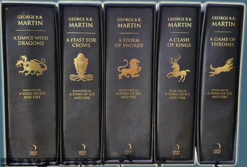 Game Of Thrones - Harper Collins - George Martin - 5x - HC, Boeken, Fantasy, Gelezen, Ophalen of Verzenden