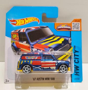 Hot Wheels '67 Austin Mini Van Blauw (2015) beschikbaar voor biedingen