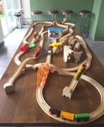 Houten treinset, Ophalen, Zo goed als nieuw, Duw- of Trekspeelgoed