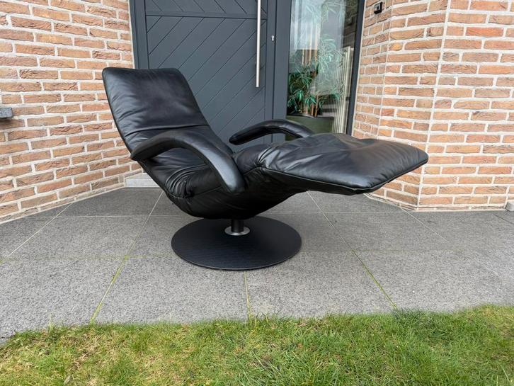 Jori Yoga relax Medi Mono-move zwart leder, Huis en Inrichting, Zetels | Voetbanken en poefs, Ophalen of Verzenden