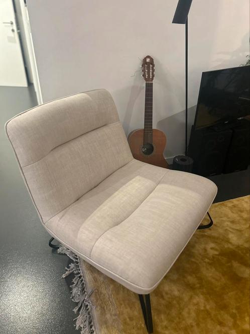 Am.pm fauteuil zuiver linnen nieuwstaat, Huis en Inrichting, Fauteuils, Zo goed als nieuw, Ophalen