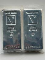 Zilverbaren 2x 1kg, Postzegels en Munten, Ophalen of Verzenden, Zilver