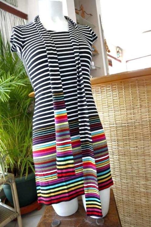 prachtig kleurrijke leuke jurk, Kleding | Dames, Jurken, Gedragen, Maat 36 (S), Overige kleuren, Onder de knie, Ophalen of Verzenden