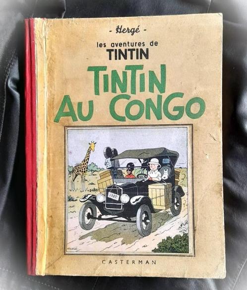 Ex 2 -Tintin T2 - Tintin au Congo A14 - N&B - 1941, Livres, BD, Utilisé, Une BD, Envoi