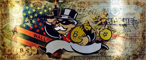 Crypto bandit by James Chiew, Antiek en Kunst, Kunst | Schilderijen | Modern, Ophalen of Verzenden