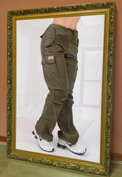 9 Retro Olive green light soft hipster girly cargopant, Vêtements | Femmes, Culottes & Pantalons, Neuf, Taille 36 (S), Vert, Longs