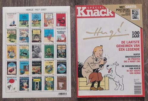 Postzegels Kuifje 2007 + Knack special ivm Kuifje., Postzegels en Munten, Postzegels | Europa | België, Postfris, Postfris, Ophalen of Verzenden
