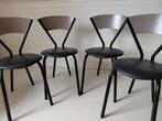 set keukenstoelen, Huis en Inrichting, Stoelen, Ophalen, Gebruikt, Zwart, Vier