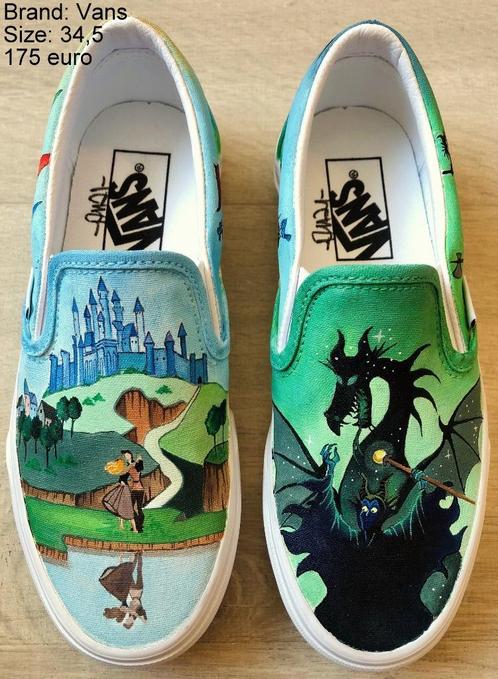 Sneakers Disney Sneeuwwitje/Snow White Vans 34,5, Kleding | Dames, Schoenen, Nieuw, Sneakers, Groen, Ophalen of Verzenden