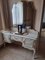 Antieke slaapkamer dubbel bed spiegelkast kleerkast nachtkas, Huis en Inrichting, Slaapkamer | Bedden, Ophalen