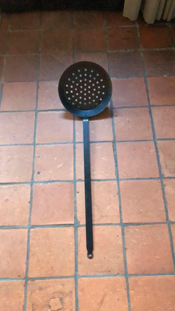 Kastanjepan met lange steel, Tuin en Terras, Barbecue-accessoires, Gebruikt, Ophalen