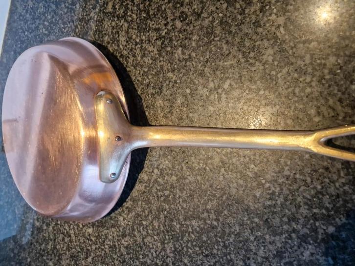 DIKWANDIGE KOPER STEELPAN " DE EENHOORN", Huis en Inrichting, Keuken | Potten en Pannen, Zo goed als nieuw, Inox, Ophalen