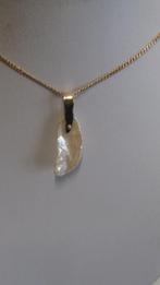 18-karaats geelgouden gekweekte parelhanger, Ophalen of Verzenden, Geel, Goud, Met parel