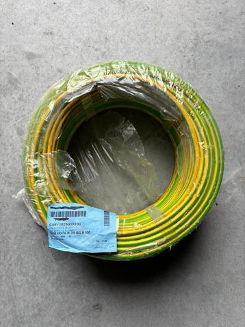 aardingskabel groen/geel 25mm2. 100m beschikbaar voor biedingen