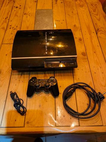 Ps3 fat noir fonctionnelle. Pas la 60G retrocompatible., Enlèvement ou Envoi, Comme neuf