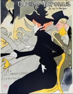 H. T. Lautrec Kleurenlithografie uit 1976 - Divan Japonais, Antiek en Kunst, Ophalen of Verzenden