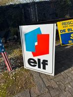 elf oude reclame plaat / lichtbak, Verzamelen, Ophalen, Gebruikt, Lichtbak of (neon) lamp