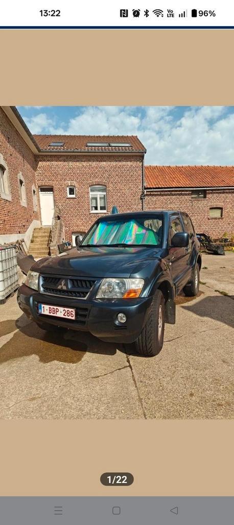 Mitsubishi Pajero 165000kms 3.2 d-id, Auto's, Mitsubishi, Particulier, Pajero, 4x4, Diesel, Euro 4, 3 deurs, Automaat, Blauw, Zwart