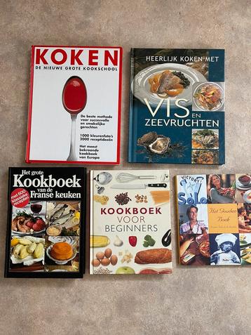 5 kookboeken samen voor 5€ !!!!!