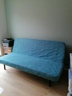 Slaapzetel Ikea (Nyhamn), Maison & Meubles, Chambre à coucher | Canapés-lits, Comme neuf, Bleu, Queen size, Enlèvement