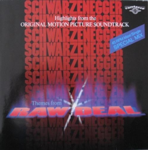 12" Scwarzenegger - Themes From Raw Deal, Cd's en Dvd's, Vinyl | Filmmuziek en Soundtracks, Gebruikt, 12 inch, Ophalen of Verzenden