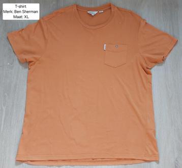 T-shirt heren: Ben Sherman maat XL (NIEUWSTAAT) beschikbaar voor biedingen