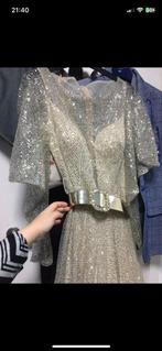 Avondjurk Glitterjurk Jurk met Glitter Goud, Ophalen of Verzenden, Zo goed als nieuw