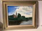 Olieverfschilderij op doek - Mariekerke a/d Schelde, Antiek en Kunst, Kunst | Schilderijen | Klassiek, Ophalen