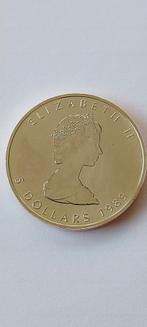 1 oz zilver maple leaf 1989, Postzegels en Munten, Munten | Amerika, Zilver, Losse munt, Verzenden