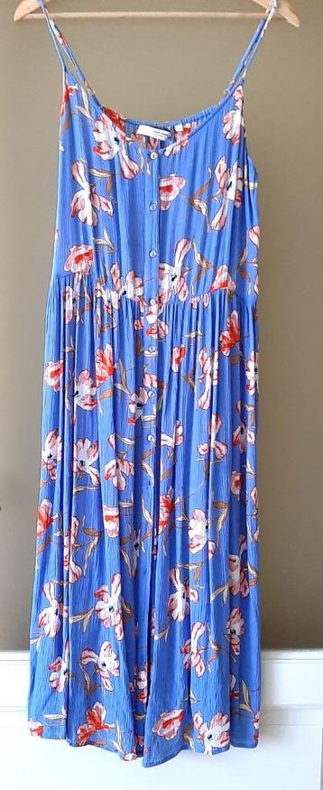 Te koop: Mooi lang gebloemde zomerjurk, L. beschikbaar voor biedingen