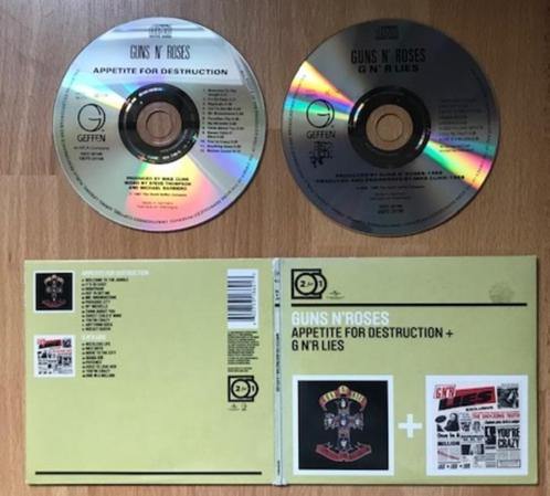 2CD GUNS N' ROSES APPETITE + LIES - HARD ROCK, CD & DVD, CD | Rock, Utilisé, Pop rock, Enlèvement ou Envoi