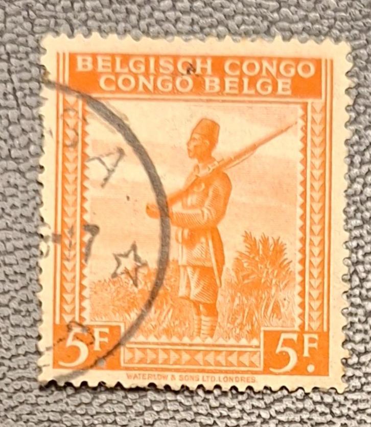 Postzegel Belgisch Congo OBP 243, Postzegels en Munten, Postzegels | Afrika, Gestempeld, Ophalen of Verzenden