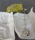 zilveren ketting met hanger en bijpassende oorbellen, Neuf, Enlèvement ou Envoi, Autres matériaux, Argent