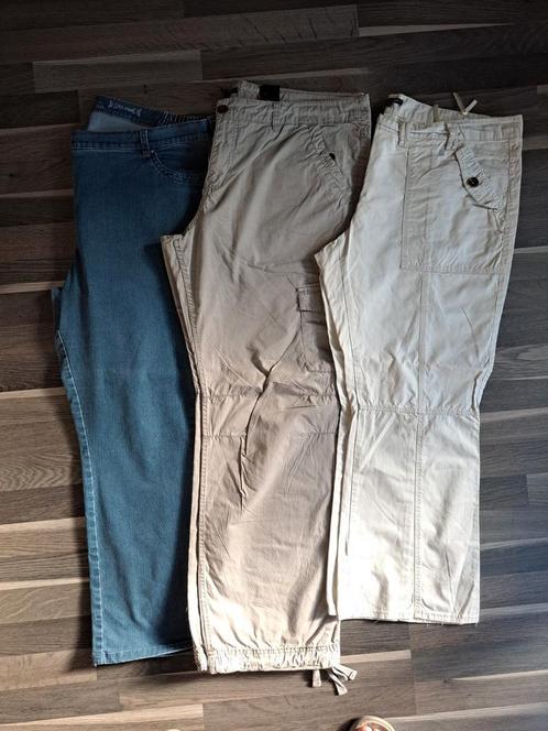 Broek katoen en jeans mt 50 (52), Vêtements | Femmes, Grandes tailles, Comme neuf, Beige, Enlèvement ou Envoi