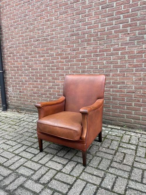 Bendic Fauteuil, Huis en Inrichting, Fauteuils, Gebruikt, Hout, Leer, 50 tot 75 cm, 75 tot 100 cm, Ophalen