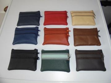 Mooie echte lederen geld/kaart beugel in diverse kleuren beschikbaar voor biedingen