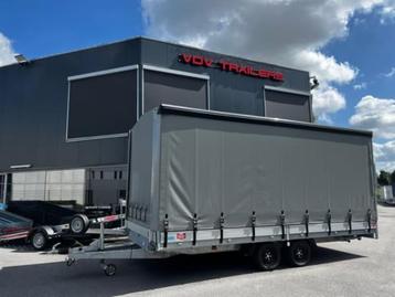 Plateauwagen Hapert Azure H-2 Rampen en Huif en schuifzeil beschikbaar voor biedingen