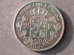2 1/2 francs 1849 Leopold, groot hoofd, Postzegels en Munten, Munten | België, Ophalen